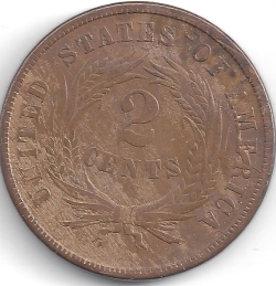 Image #2 of Two-Cent Piece 1865