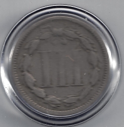 Image #2 of Three Cent Piece 1866