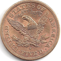 Image #2 of Gold Half Eagle 1880 S
