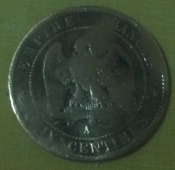 Image #2 of 10 Centimes 1853 A