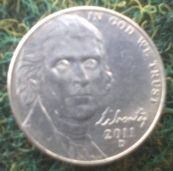 Image #2 of Jefferson Nickel 2011 D
