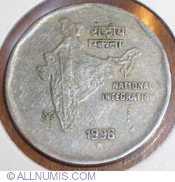 Image #2 of 2 Rupees 1996 (H) - National Integration