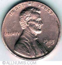 Image #2 of 1 Cent 1983 D