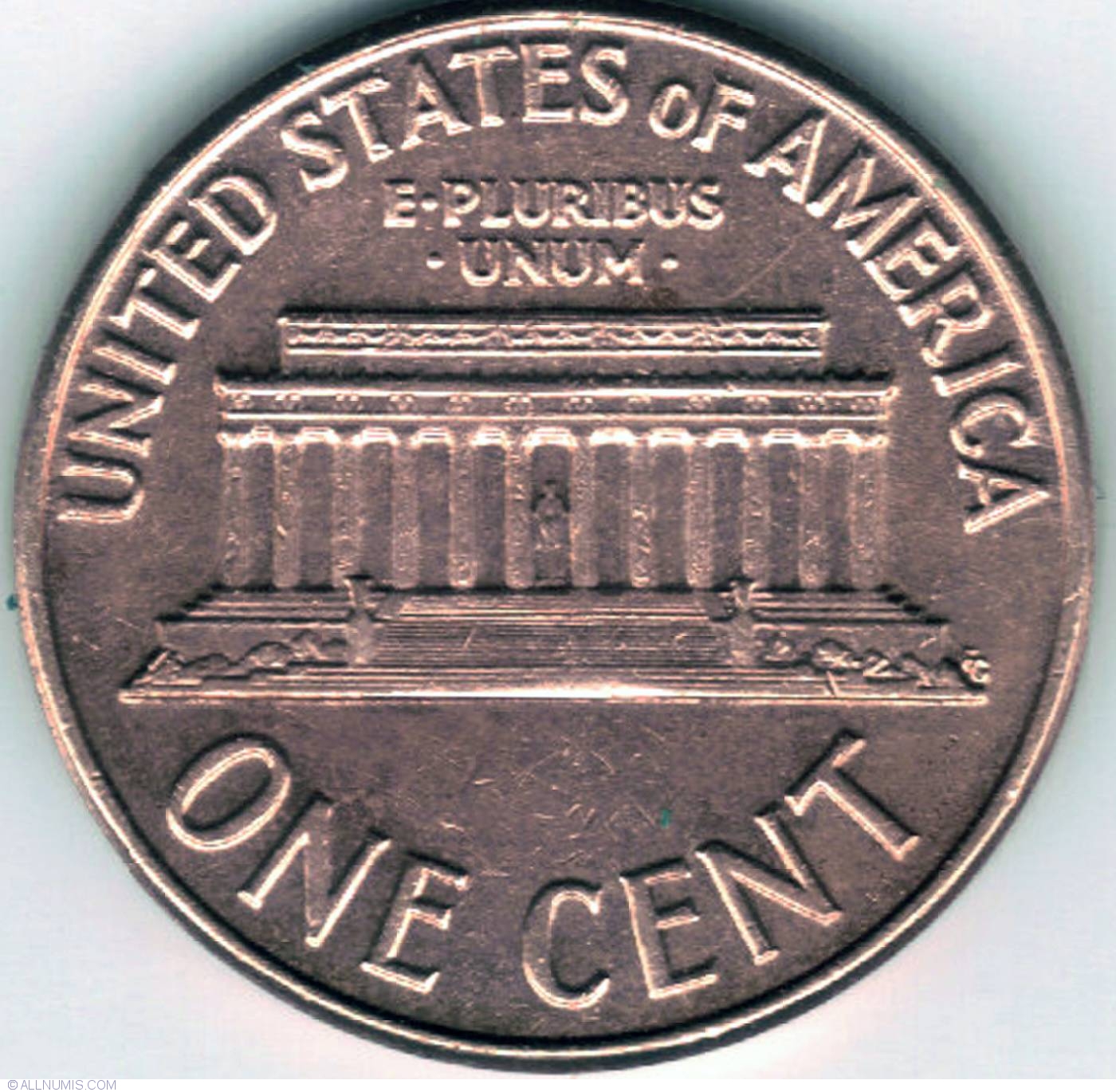 1 Cent 1960 D Cent Lincoln Memorial 1959 2008 Statele Unite Ale 
