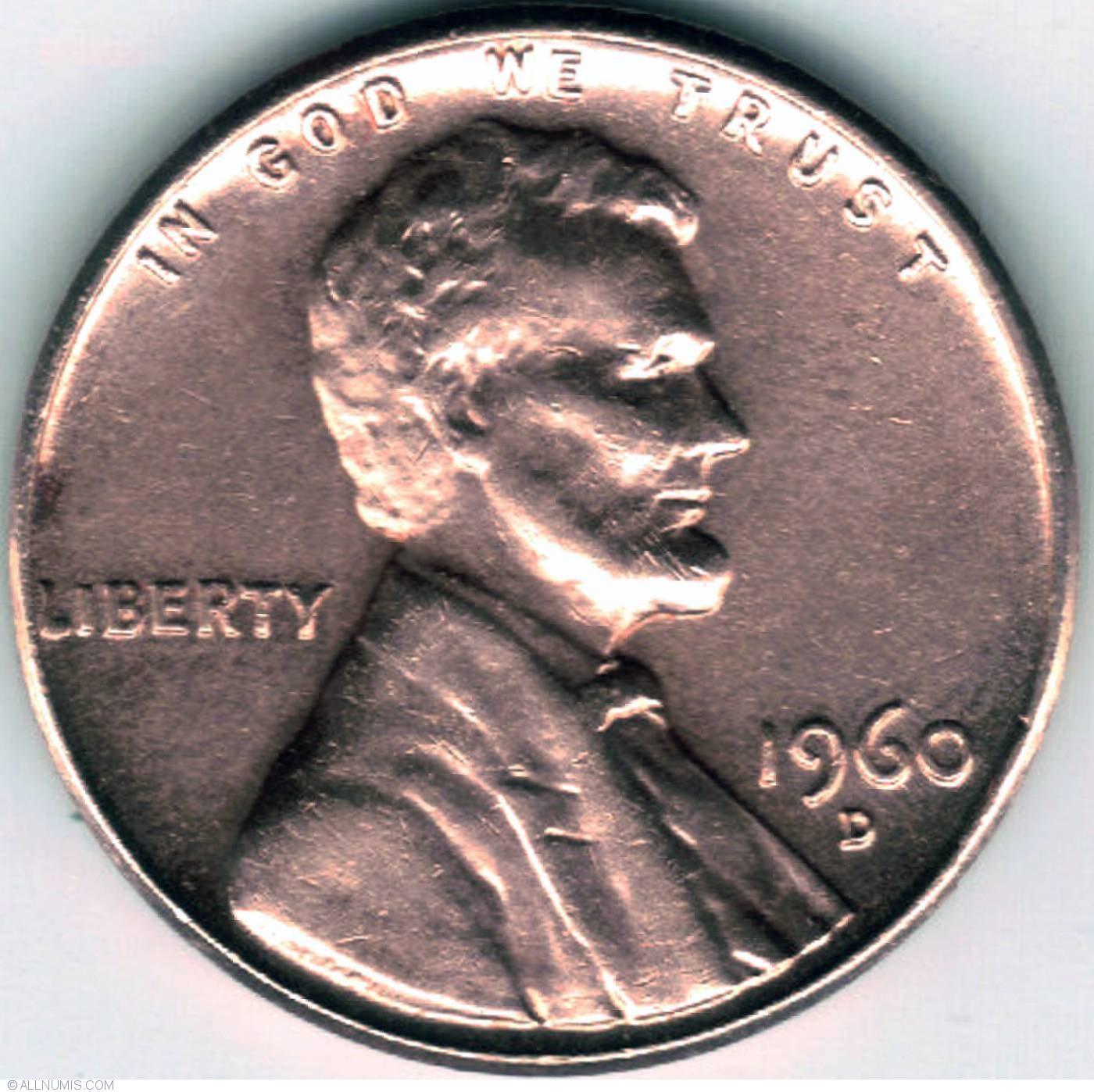1 Cent 1960 D Cent Lincoln Memorial 1959 2008 Statele Unite Ale 