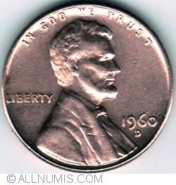 Image #2 of 1 Cent 1960 D