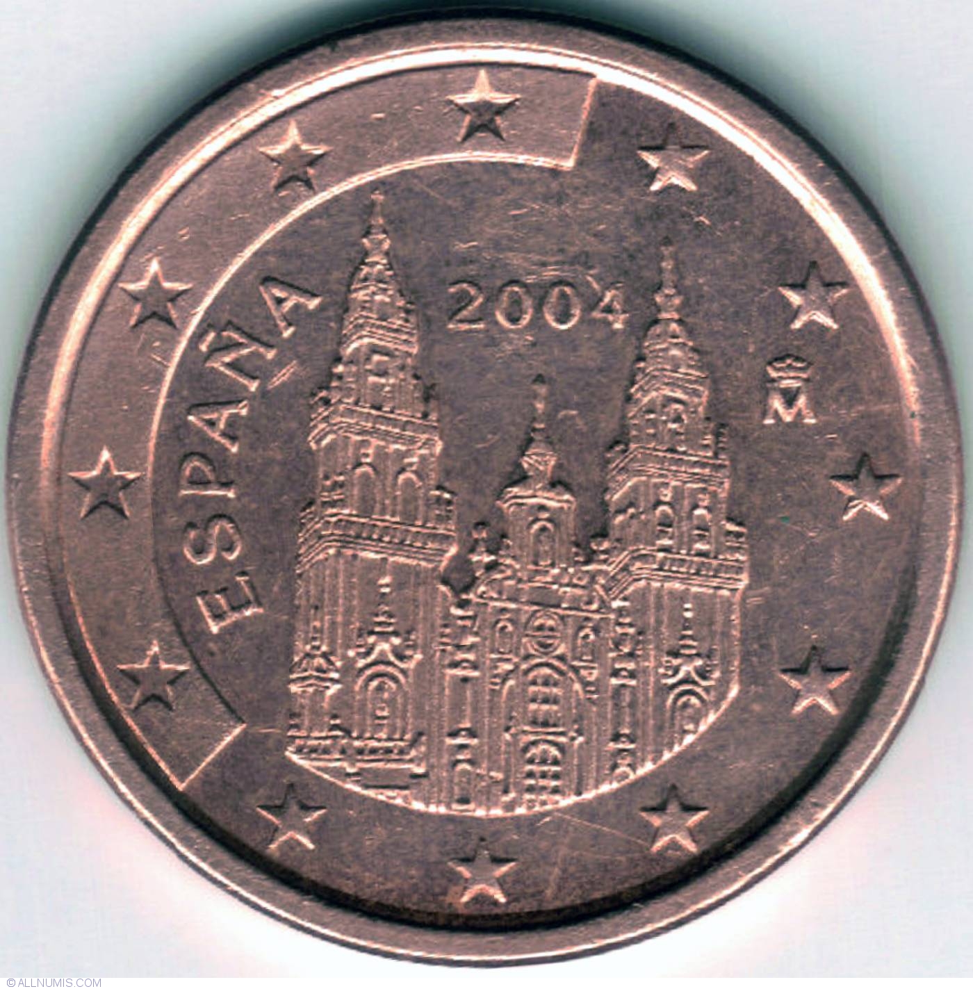 5 Euro Cent 2004 Juan Carlos I 2000 2009 Spain Coin 5567