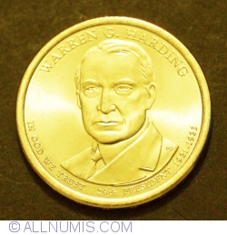 Image #1 of 1 Dollar 2014 D - Warren G. Harding