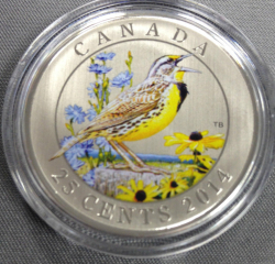 Image #2 of 25 Cents 2014 Birds of Canada - Eastern Meadowlark