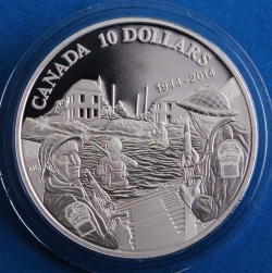 10 Dollars 2014 - 70th Anniversary of D-Day