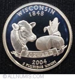 State Quarter 2004 S - Wisconsin  Silver Proof