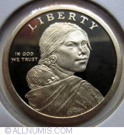Sacagawea Dollar 2013 S - Treaty with the Delawares  Proof