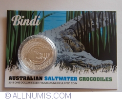 1 Dollar 2013 Australian Saltwater Crocodiles
