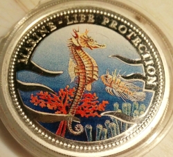 Image #2 of 5 Dollars 1995 - Marine Life Protection