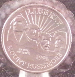 Image #1 of Half Dollar 1991 D - Mount Rushmore