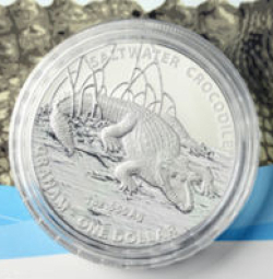 Image #2 of 1 Dollar 2014 - Australian Saltwater Crocodiles Graham