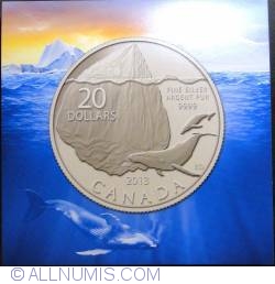 20 Dollars 2013  Iceberg and Whale Proof