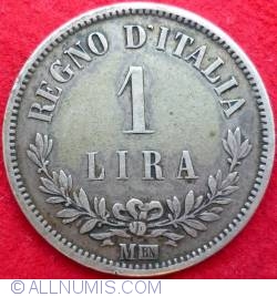 Image #1 of 1 Lira 1863 M
