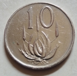 Image #2 of 10 Cents 1965 Van Riebeeck English