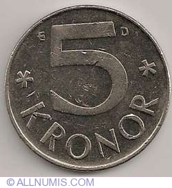 Image #1 of 5 Kronor 1991