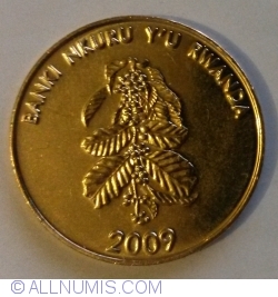 Image #2 of 5 Francs 2009