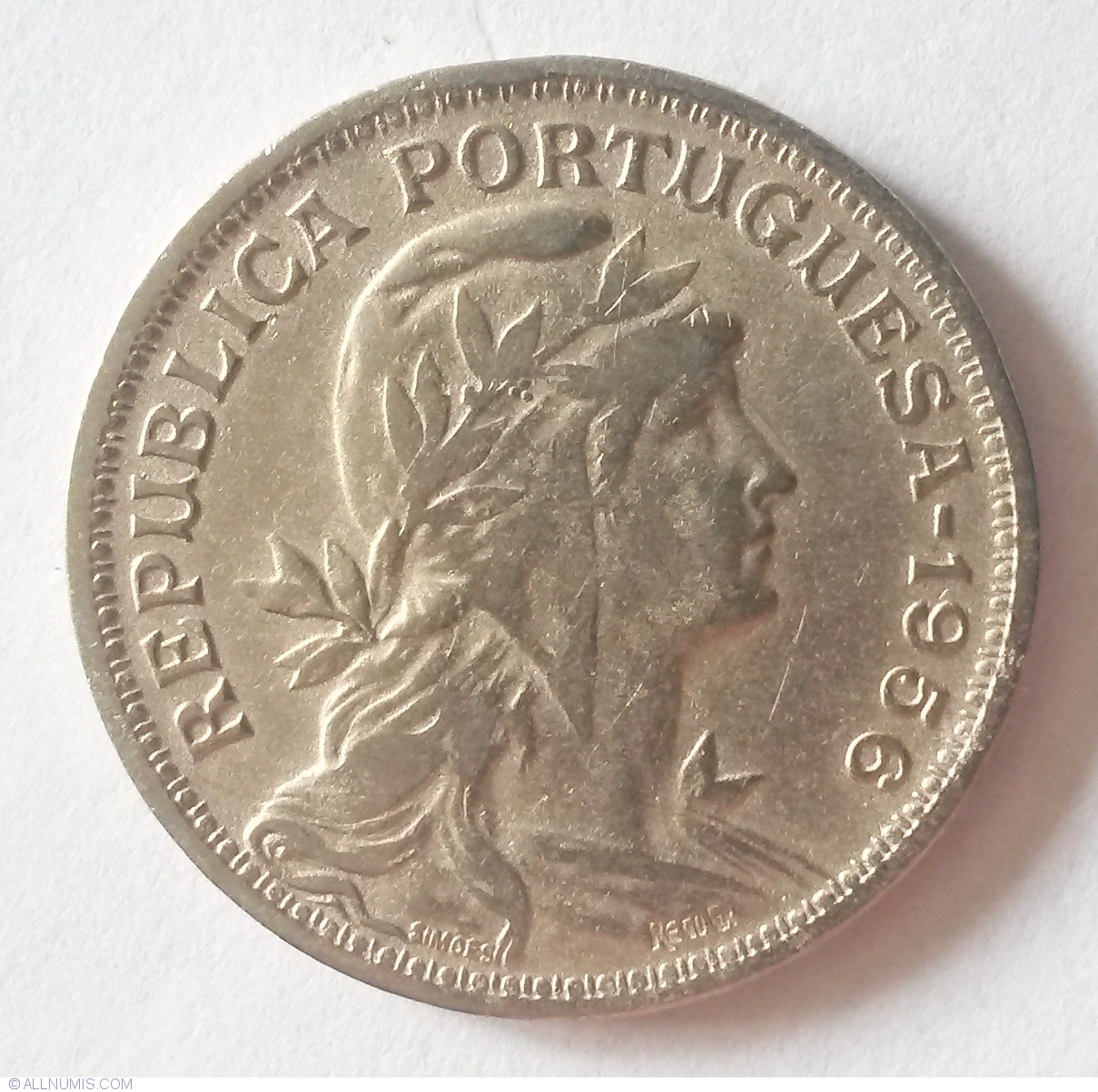 50 Centavos 1956, Republic (1910-1960) - Portugal - Coin - 37976