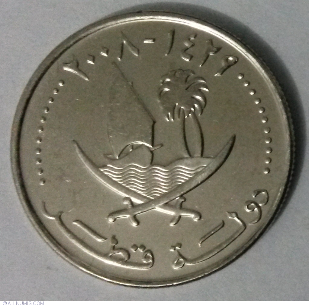 25 Dirhams 2008 2000 present Issues Qatar Coin 21476