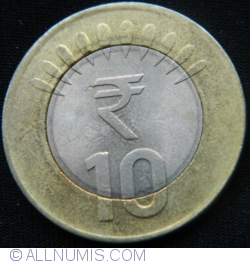 10 Rupees 2015 (B♦)