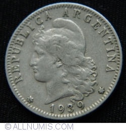Image #2 of 20 Centavos 1939