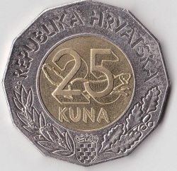 Image #1 of 25 Kuna 2011 - Republica Croatia - Membra a Uniunii Europene