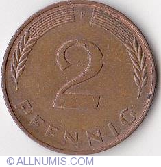 2 Pfennig 1989 F