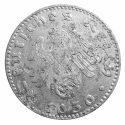 Image #2 of 50 Reichspfennig 1939 J