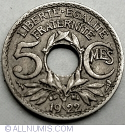 Image #1 of 5 Centimes 1922 (tb)