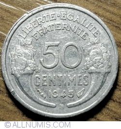 50 Centimes 1945 B