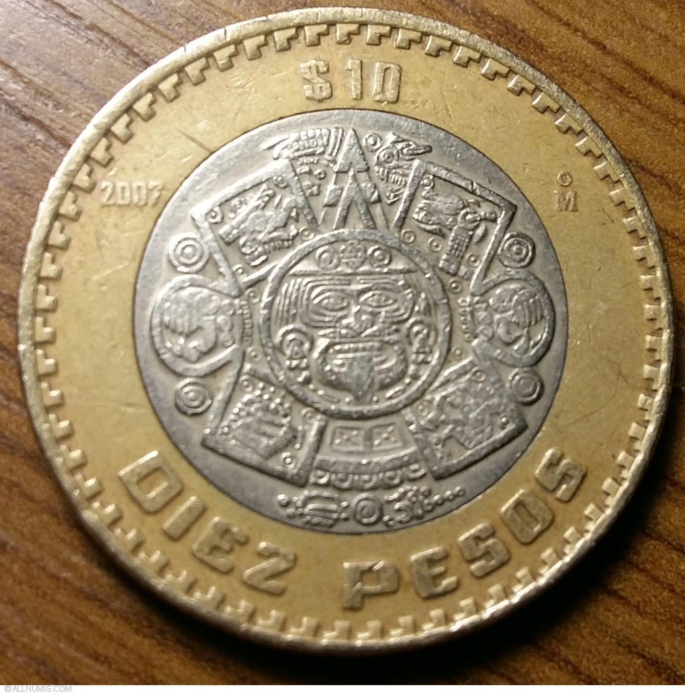 10 Pesos 2007 United Mexican States 2001 present Mexico Coin 43359