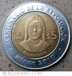 Image #1 of 5 Pesos 2010 - La Soldadera