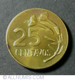 25 Centavos 1969 (without AP on reverse)