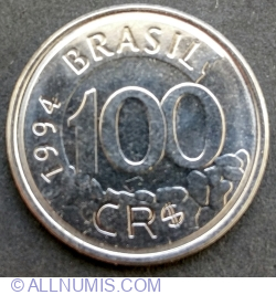 Image #1 of 100 Cruzeiros Reais 1994