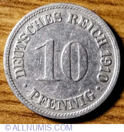 10 Pfennig 1910 F