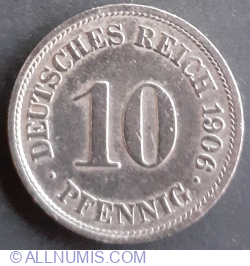 Image #1 of 10 Pfennig 1906 F