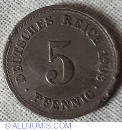 5 Pfennig 1903 F