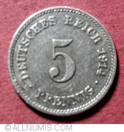 Image #1 of 5 Pfennig 1914 J