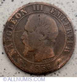 Image #2 of 5 Centimes 1856 BB