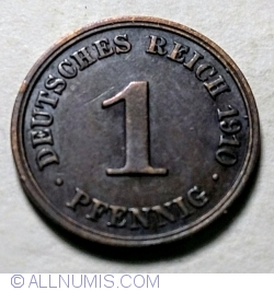 1 Pfennig 1910 J