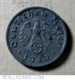 1 Reichspfennig 1940 F