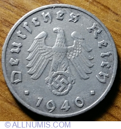 Image #2 of 5 Reichspfennig 1940 E