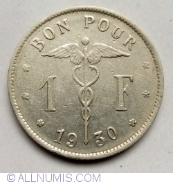 Image #1 of 1 Franc 1930 (Belgique)