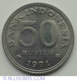 Image #1 of 50 Rupiah 1971