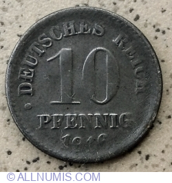 10 Pfennig 1916 D