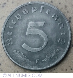 5 Reichspfennig 1943 F